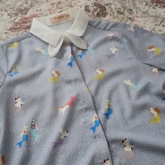 Miss Patina Mer-Cat Blouse - Picture 3 of 4
